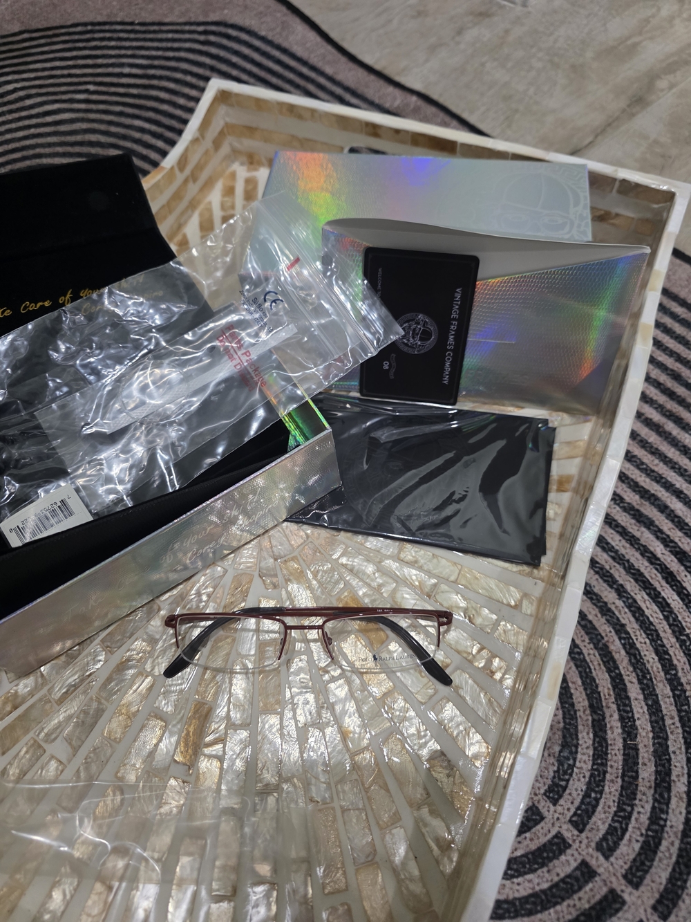 Rectangular Metal Frame Eyeglasses